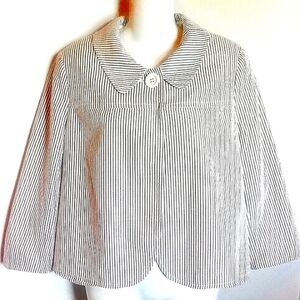 Womens NWOT Style & Co. W/Gray White And Silver Bling Stripes Size 16